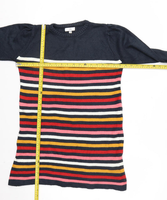 RR Women’s Multicoloured Striped Long Sleeve Pullover Jumper Size 10