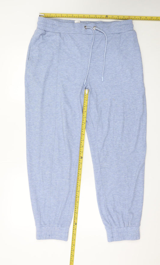 Ted Baker Womens Blue Jogger Trousers Size 16 Stretch Knit
