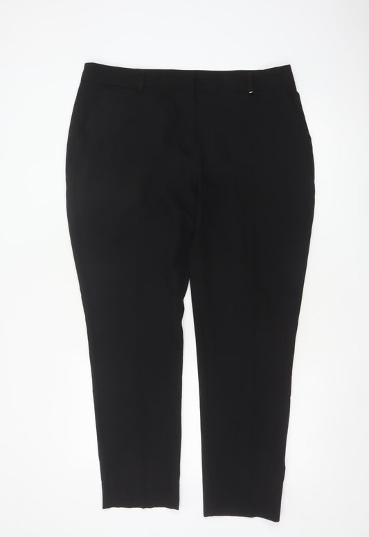 Dorothy Perkins Women's Black Size 16 Stretch Formal Trousers