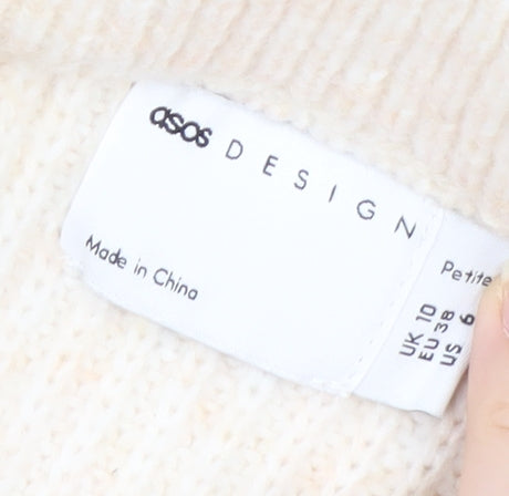 Additional view of ASOS DESIGN Women Beige Petite Knit Pencil Skirt, size 10