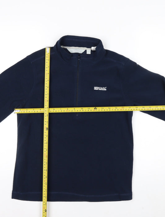 Regatta Great Outdoors Navy 1/2 Zip Fleece Sweatshirt Teens 14 Years