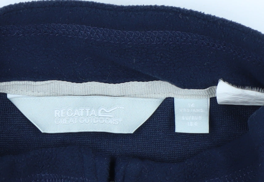 Additional view of Regatta Great Outdoors Navy 1/2 Zip Fleece Sweatshirt Teens 14 Years