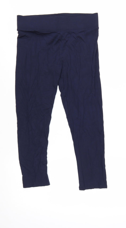 Marks & Spencer Women's Blue Size 10 Ankle Leggings