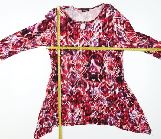Klass Women's Multicoloured Tunic Blouse L 3/4 Sleeve Viscose Top