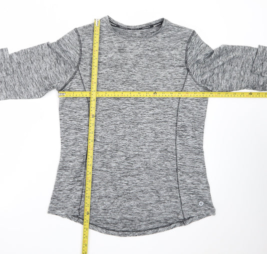 Marks and Spencer Goodmove Women’s Grey Long Sleeve Active T-Shirt Size 14