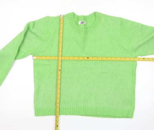 JDY Women's Green Crew Neck Knit Pullover Jumper Size 2XL