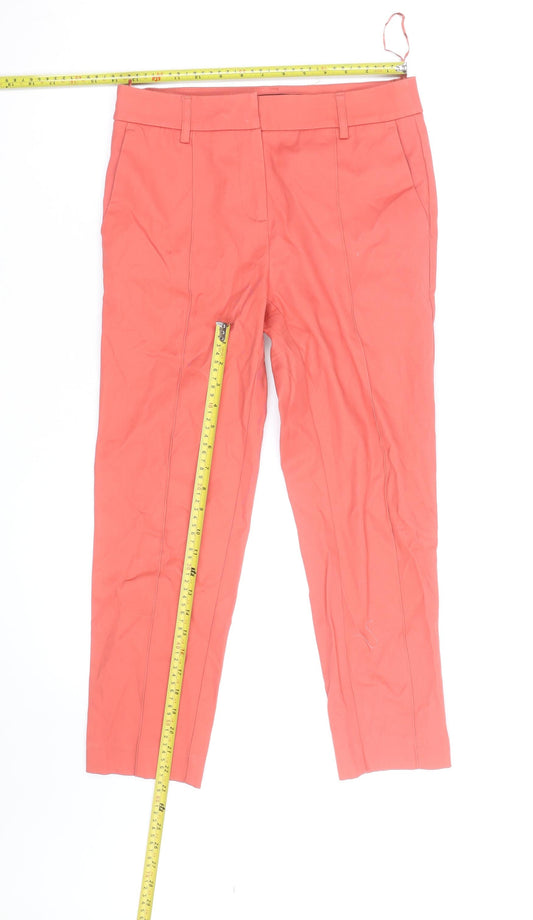 Next Women's Pink Chino Slim Fit Trousers Size 8R