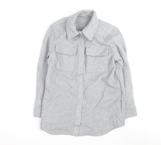 Additional front view of Marks & Spencer Men’s Grey Flannel Lined Button Jacket, size 10
