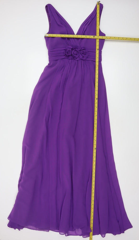 BHS Women’s Purple Long Ball Gown Dress Size 10 Wedding Collection