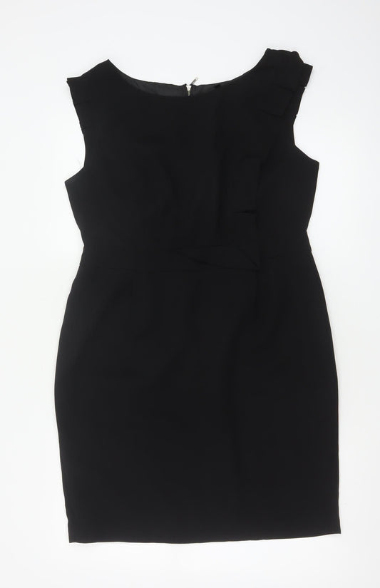 Marks & Spencer Women’s Black Size 14 Sleeveless Sheath Dress