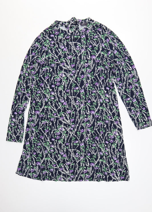 Marks & Spencer Women’s Multicoloured Floral Shift Dress Size 16