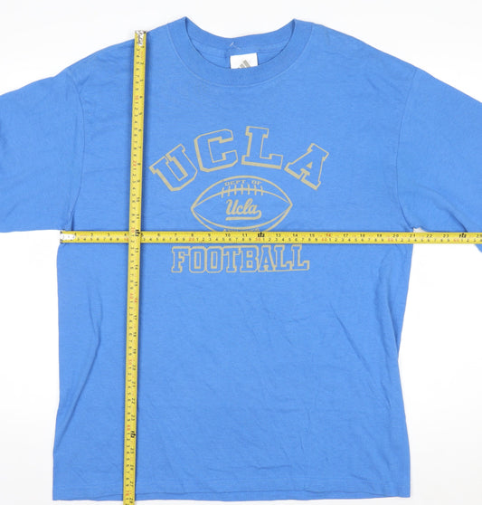 Adidas Men's Blue UCLA Football Long Sleeve Cotton T-Shirt M