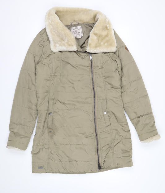 Regatta Women's Beige Puffer Jacket Size 12 Lined Winter Coat