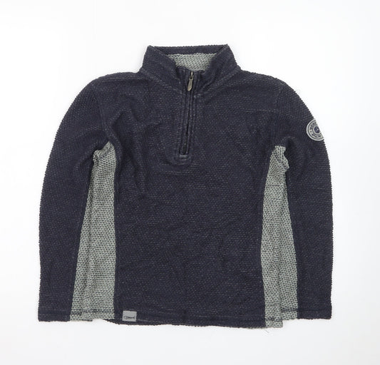 Weird Fish Boys Navy 1/2 Zip Pullover Jumper Size 11-12 Years