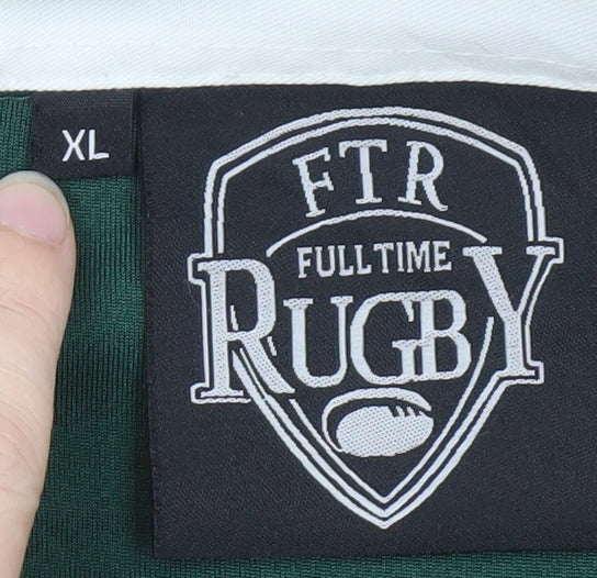 Full Time Rugby Ireland Green Short Sleeve Polo Shirt Men’s XL