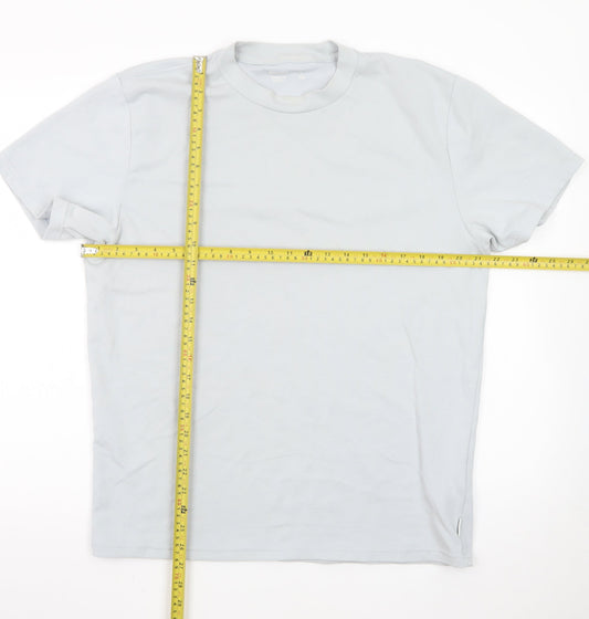 Hollister Men's Light Grey Cooling T-Shirt Relaxed Fit Size L
