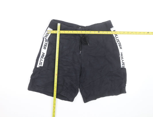 Hollister Men’s Black Small Athletic Shorts with Logo Trim
