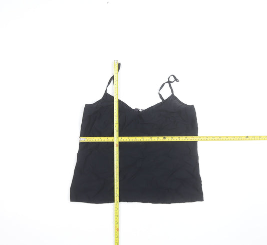 Marks and Spencer Women’s Black Cotton Camisole Vest Top Size 8