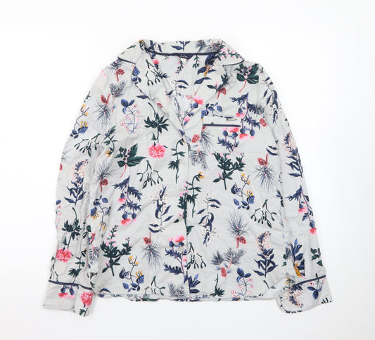 Joules Women’s Multicoloured Floral Cotton Button-Up Shirt S