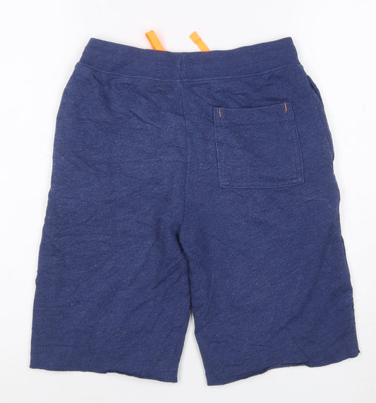 GAP Kids Boys Blue Sweat Shorts 12 Years Regular Fit Cotton Blend