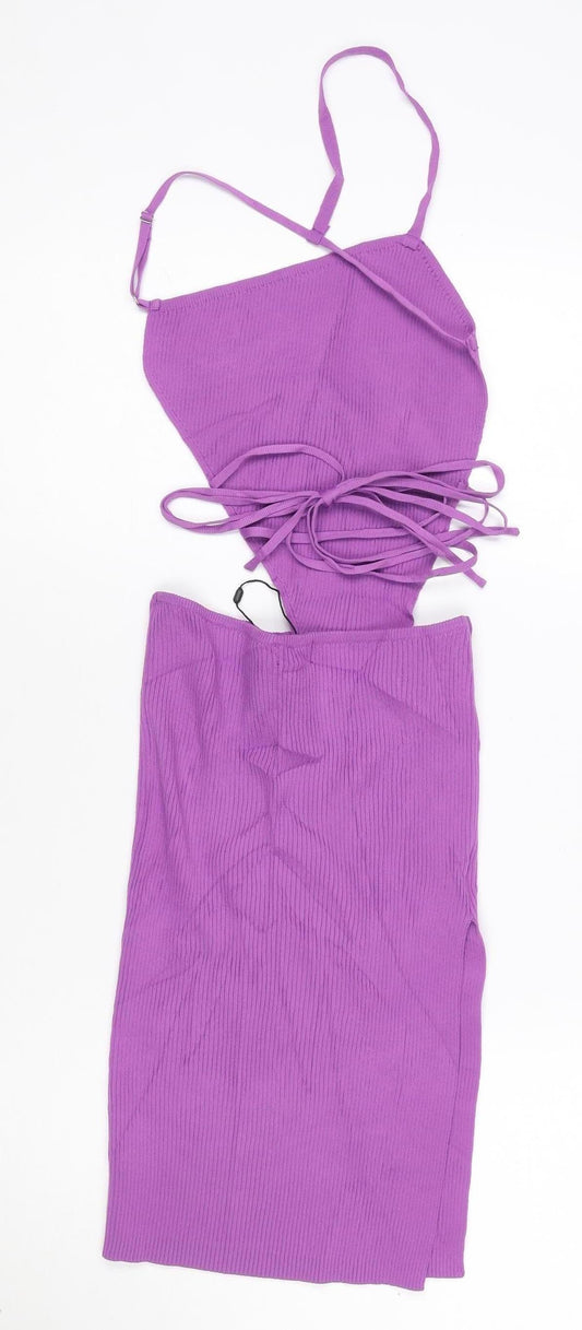 PrettyLittleThing Women’s Purple Bodycon Mini Dress Size S