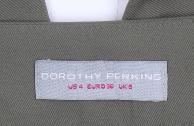 Dorothy Perkins Women’s Green Tapered Trousers Size 8 Polyester Blend