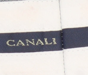 Additional view of Canali Men's Grey Wool Silk Classic Fit Dress Trousers, size 54