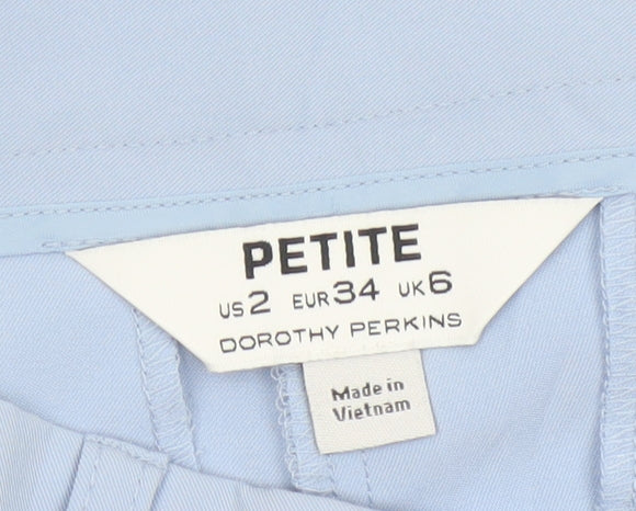 Dorothy Perkins Women’s Blue Petite Cropped Slim Trousers Size 6