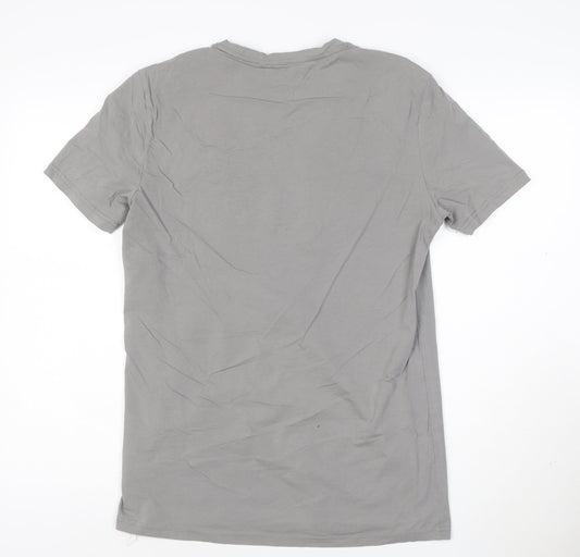 Antony Morato Men's Grey Slim Fit Crew Neck T-Shirt L