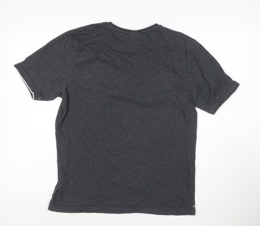 Slazenger Men's Grey Short Sleeve Crew Neck T-Shirt Size M
