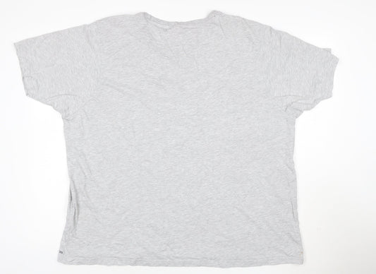 Slazenger Men's Grey 3XL Crew Neck Short Sleeve Cotton T-Shirt