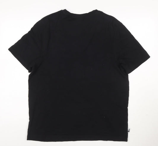 Lonsdale London Men's Black XL Crew Neck Cotton T-Shirt