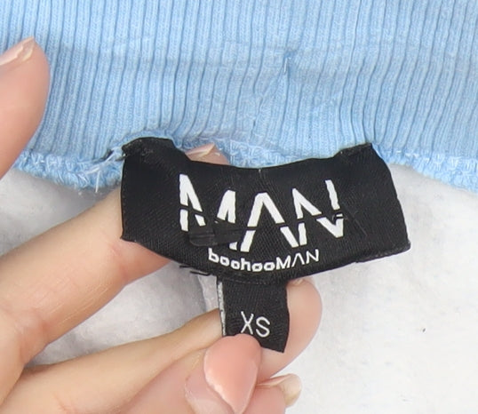 Additional view of boohooMAN Men's Blue XS Sweat Shorts Drawstring Casual Wear