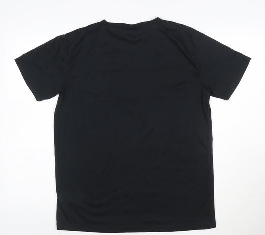 Lee Cooper Men's Black L Short Sleeve Crew Neck T-Shirt