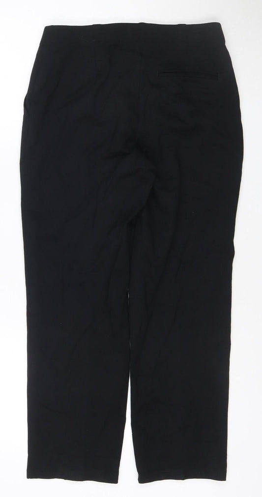 Marks and Spencer Womens Black Size 10 Slim Leg Trousers