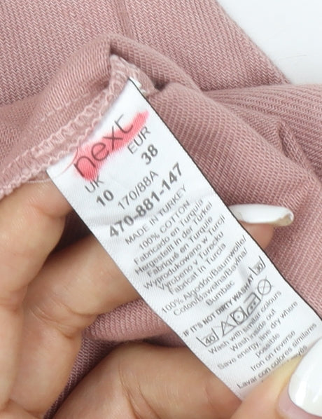 Marks and Spencer Women Pink Cotton Dungaree Jumpsuit Size 10