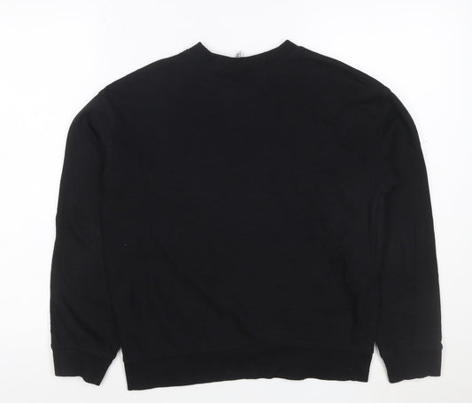 H&M Divided Women Black Mickey Mouse Pullover Sweatshirt Size S