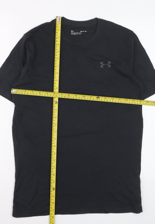 Under Armour Men's Black Small Relaxed Fit T-Shirt