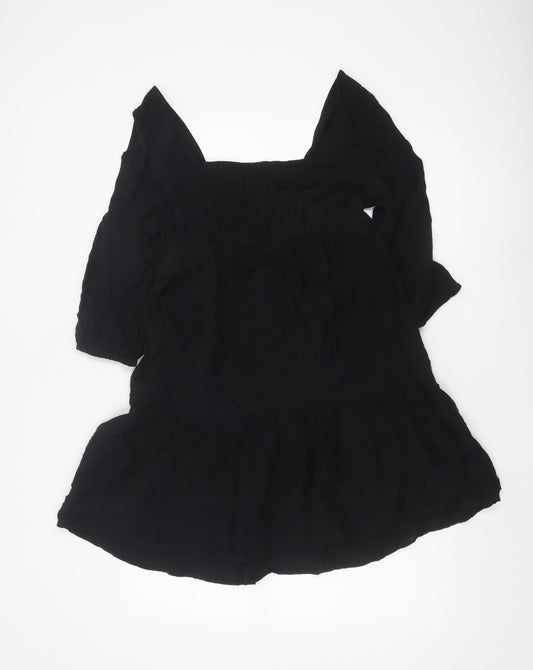 Marks & Spencer Women’s Black Size 6 Fit & Flare Short Dress