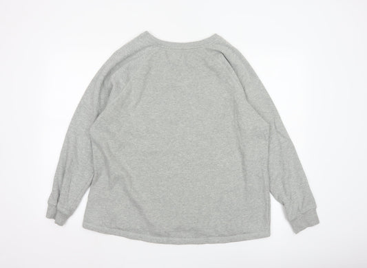Next Women Grey Sequin Reindeer Pullover Sweatshirt Size 18