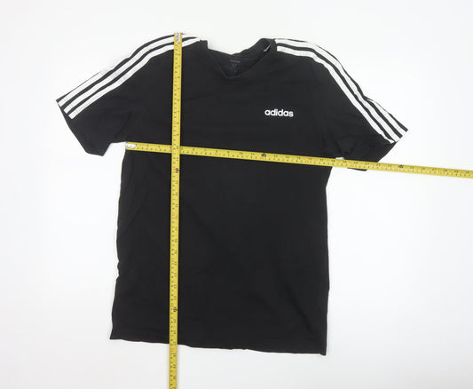 Adidas Men's Black Short Sleeve Crew Neck Logo T-Shirt Size M
