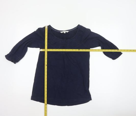 Fat Face Women's Blue Cotton Tunic Blouse Size 8