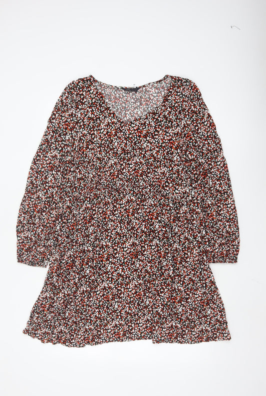 Marks & Spencer Women Multicoloured Viscose A-Line Dress Size 14