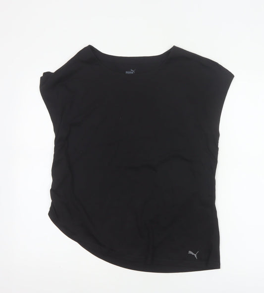 Additional front view of Puma Women's Black Sleeveless Stretch T-Shirt Medium
