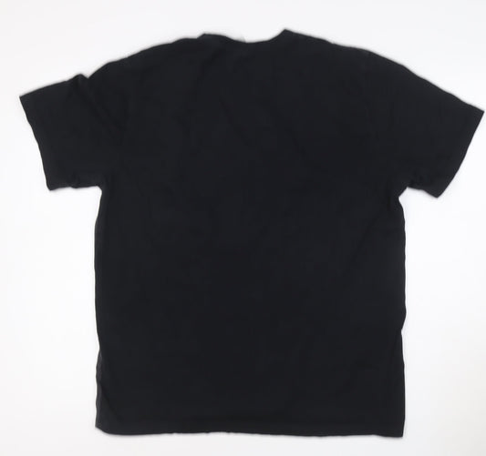 Nike Men's Black Crew Neck Short Sleeve Graphic T-Shirt Size L