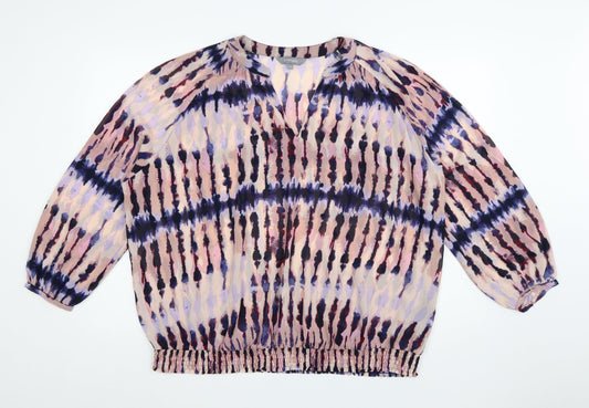 Additional front view of Principles Women’s Multicoloured, size UK 20, Tunic Blouse