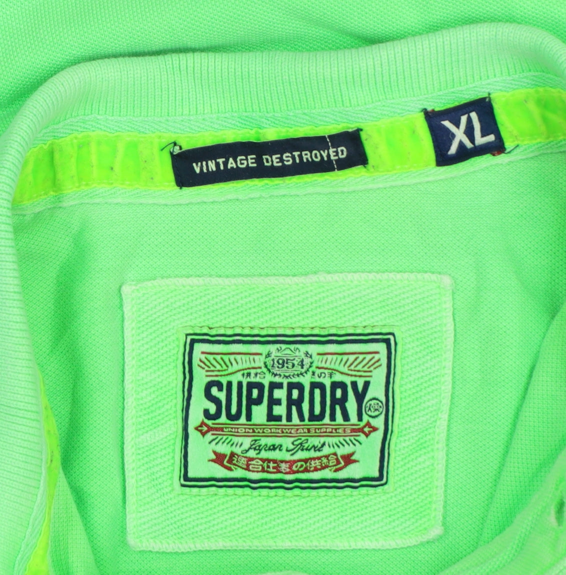 Superdry Men's Green XL Classic Short Sleeve Polo Shirt