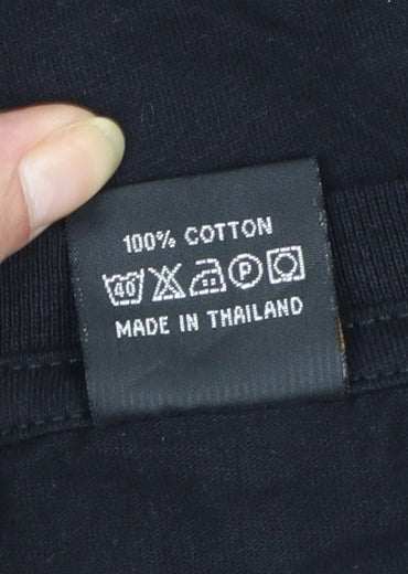 Additional view of FOAT unisex black elephant thailand graphic cotton t-shirt 2xl