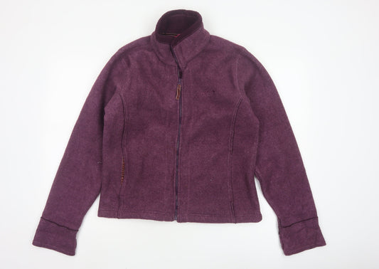 Regatta Women’s Purple Fleece Jacket Size 12 Full Zip Outdoor Wear