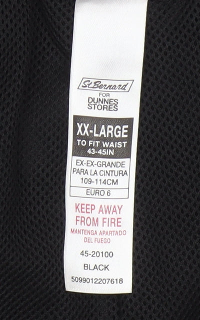 Additional view of St. Bernard Men’s Black 2XL Sweatpants with Elastic Waist